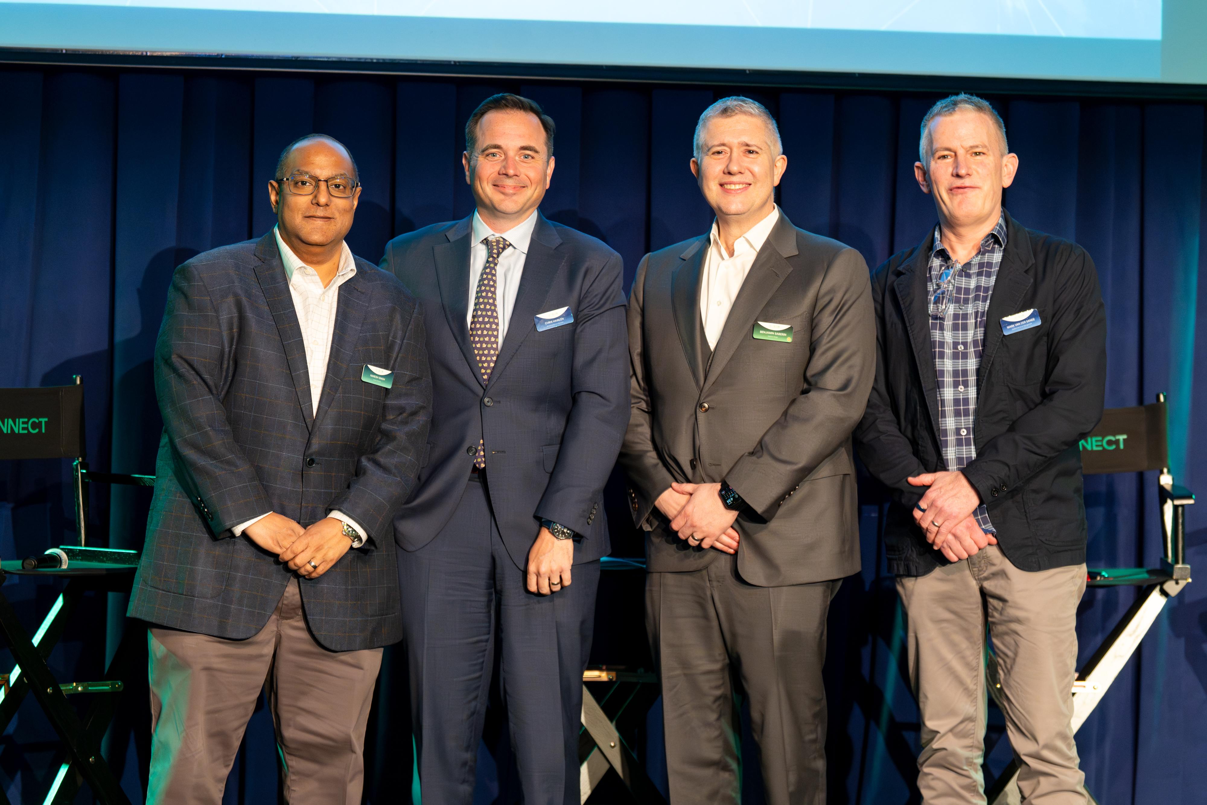 Panel: Lessons From First Movers
Panelists: (left to right) Naresh Singh, Chris Hainlen, Ben Saberin & Mark Van Der Sande